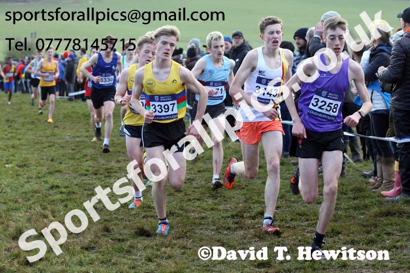 Mens under-17s 2019 British Athletics Inter Counties Cross Country, Prestwood Hall, Loughborough. Photo:  David T. Hewitson/Sports for All Pics